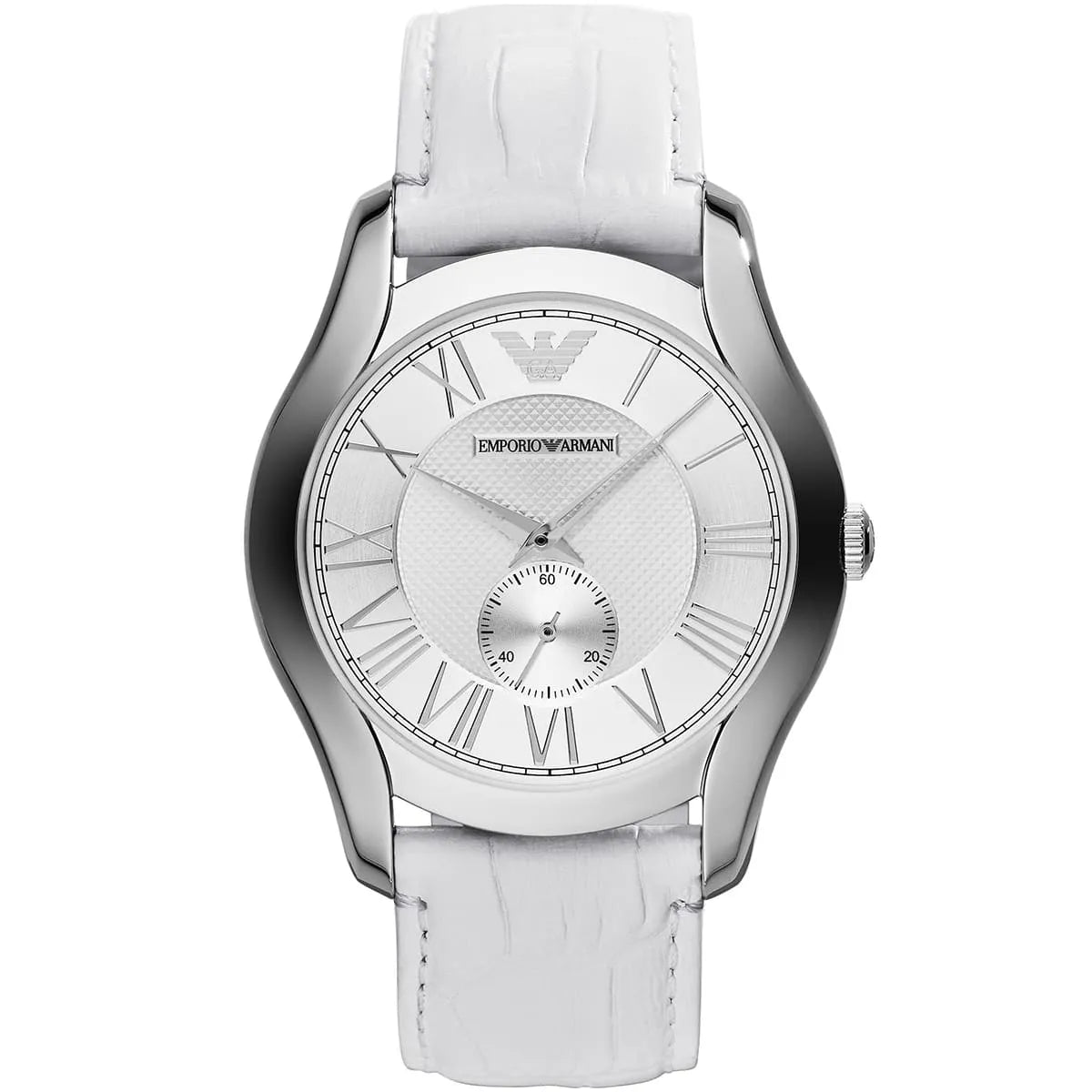 Emporio Armani Classic White Dial White Genuine Leather Men's Watch - AR1751 Main image