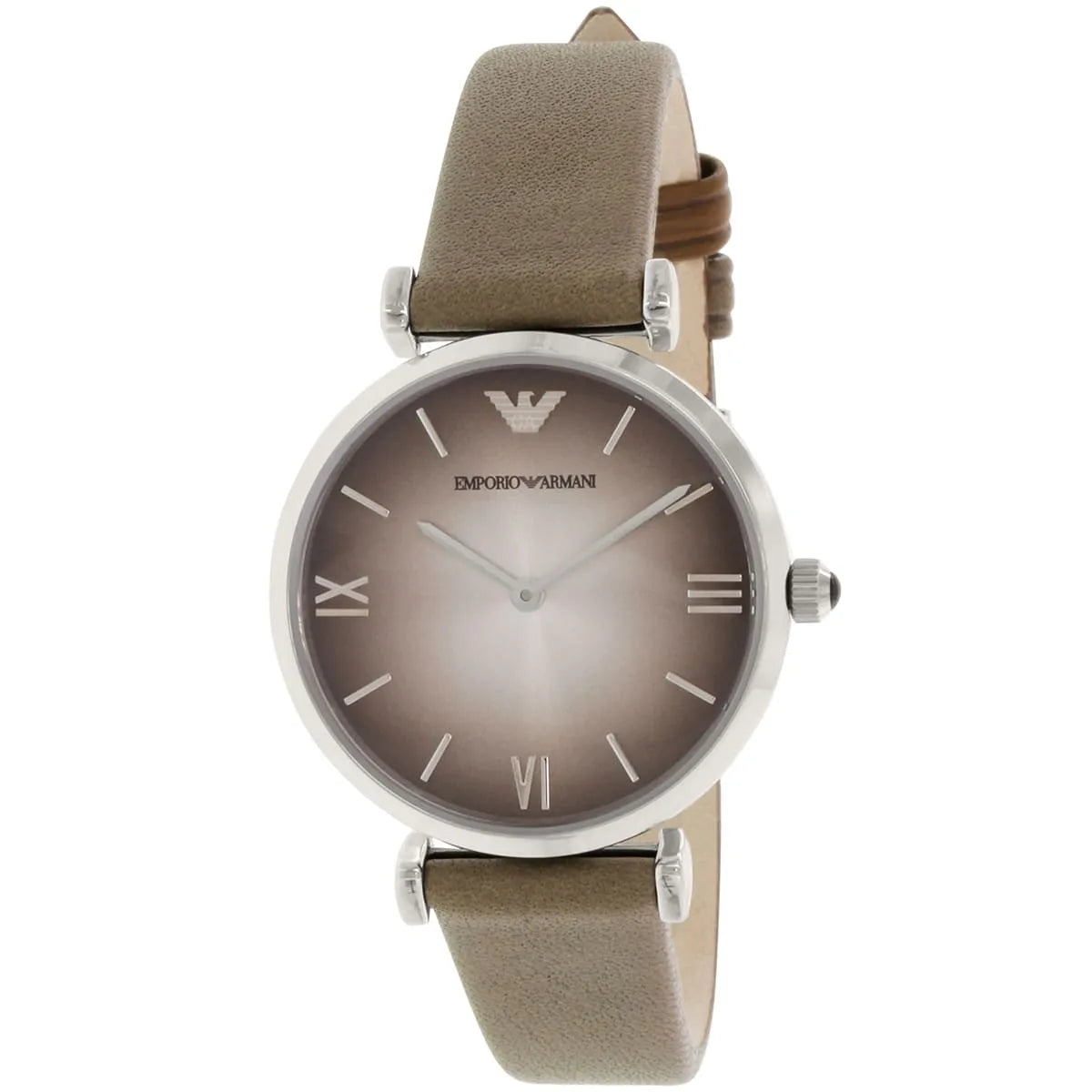 Emporio Armani Gianni T-Bar Beige Genuine Leather Women's Watch - AR1768 Secundaire afbeelding