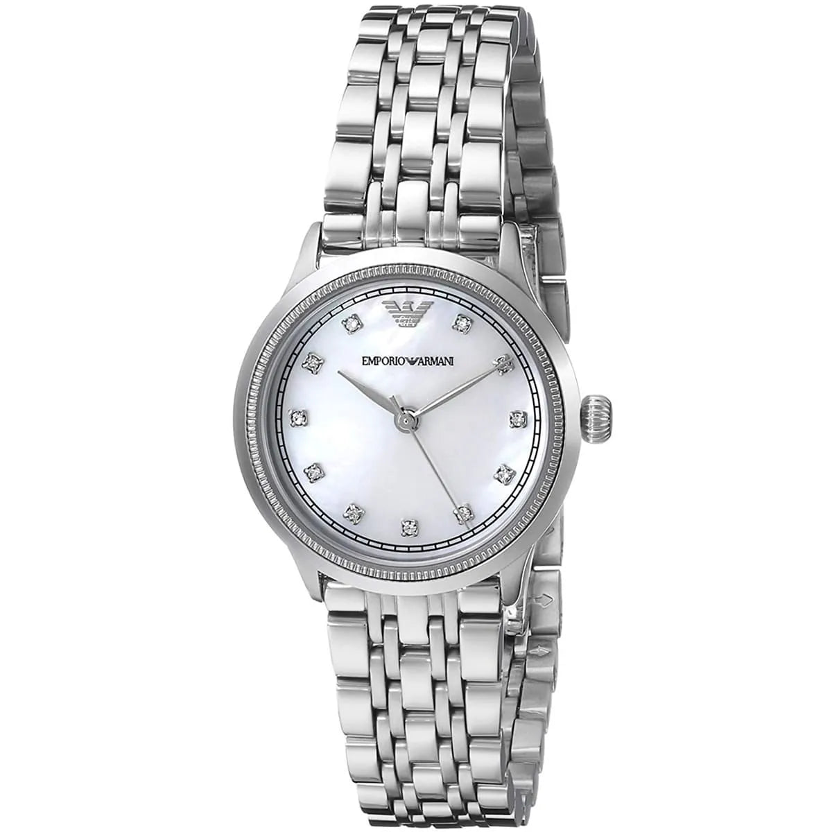 Emporio Armani Alpha X-Small Coin-edge Bezel Silver Women's Watch - AR1803 Secundaire afbeelding