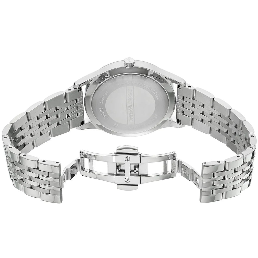 Emporio Armani Beta Large with Date Window Silver Men's Watch - AR1867