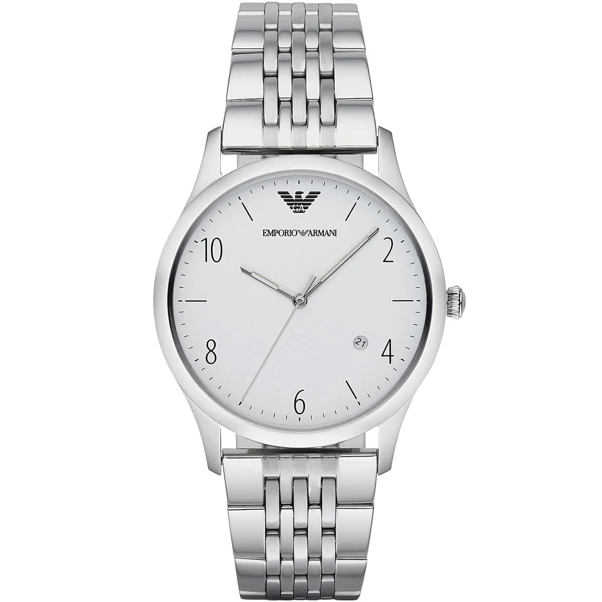 Emporio Armani Beta Large with Date Window Silver Men's Watch - AR1867 Main image
