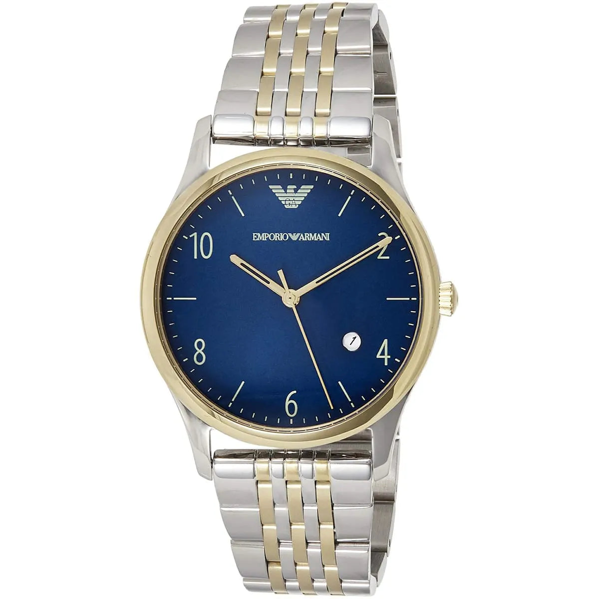 Emporio Armani Beta Large Sunray Blue Dial Two-tone Men's Watch - AR1868 Secundaire afbeelding