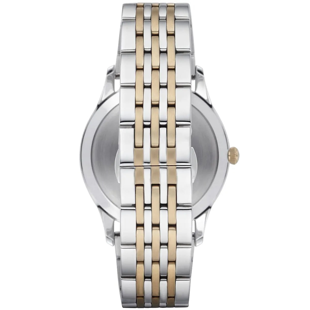 Emporio Armani Beta Large Sunray Blue Dial Two-tone Men's Watch - AR1868
