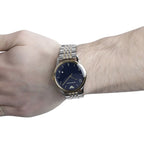 Emporio Armani Beta Large Sunray Blue Dial Two-tone Men's Watch - AR1868