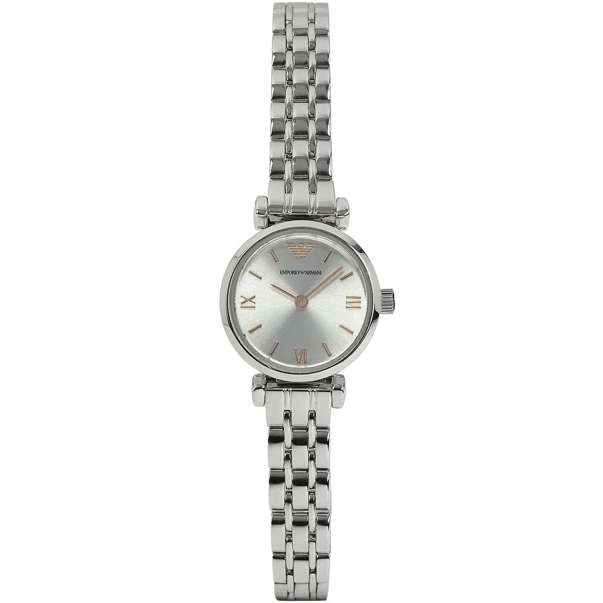 Emporio Armani Gianni T-Bar Mini Silver Women's Watch - AR1935 Hoofdafbeelding