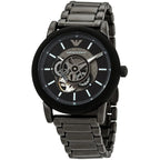 Emporio Armani Luigi Meccanico Automatic Matte Gunmetal Men's Watch - AR60010