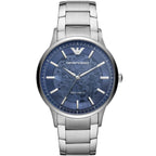 Emporio Armani Renato Skeleton Automatic Silver Men's Watch - AR60037