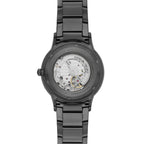Emporio Armani Renato Meccanico Automatic Sunray Blue Dial Gunmetal Men's Watch - AR60056