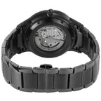 Emporio Armani Renato Meccanico Automatic Sunray Blue Dial Gunmetal Men's Watch - AR60056