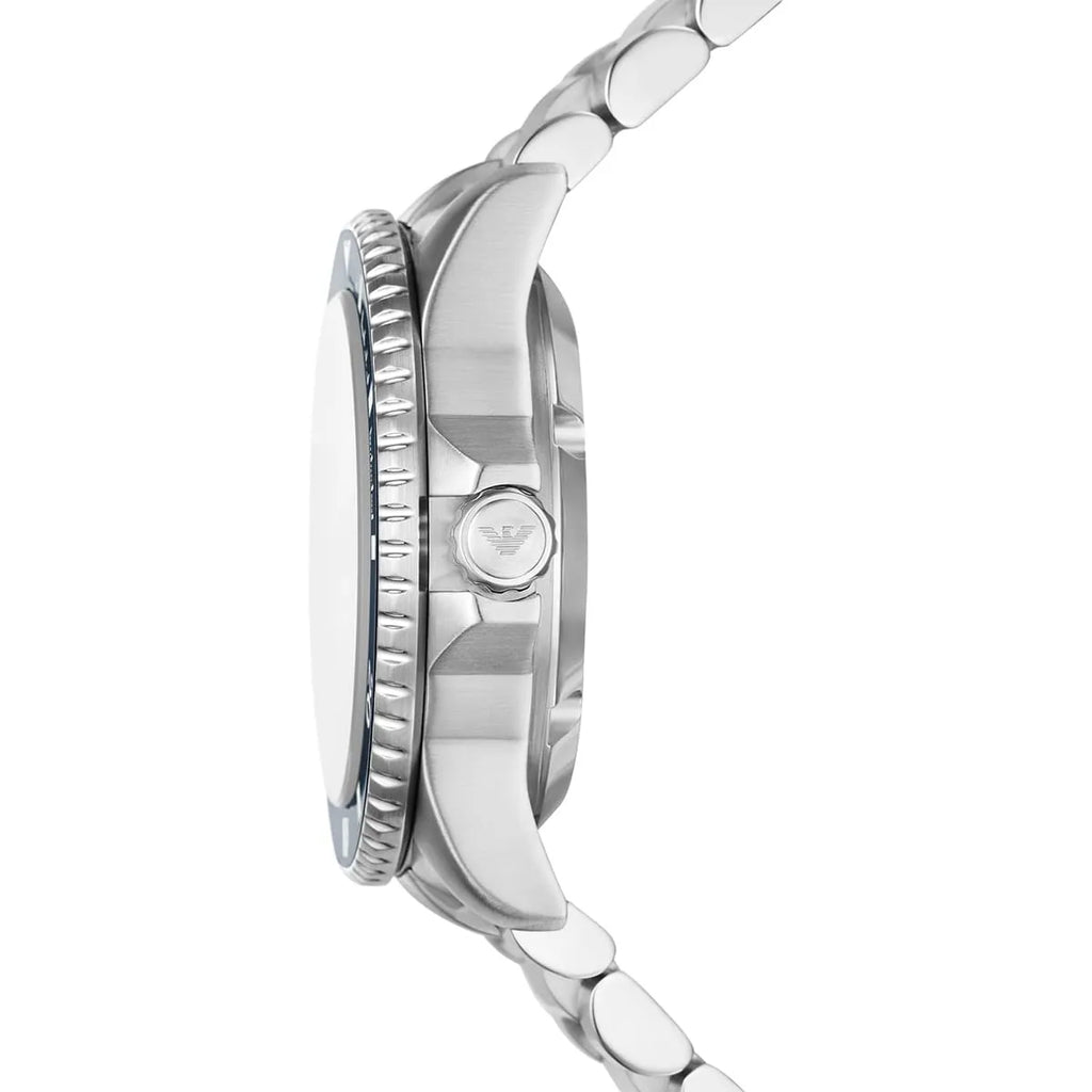 Emporio Armani Sea Explorer Automatic Green Dial Silver Men's Watch - AR60080
