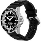 Emporio Armani Sea Explorer Automatic Black Silicone Strap Men's Watch - AR60086