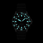 Emporio Armani Sea Explorer Automatic Black Silicone Strap Men's Watch - AR60086
