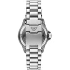 Emporio Armani Sea Explorer Automatic Green Dial Silver Men's Watch - AR60088