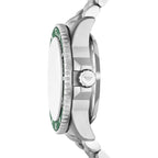 Emporio Armani Sea Explorer Automatic Green Dial Silver Men's Watch - AR60088