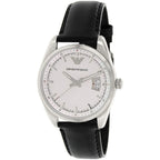 Emporio Armani Sportivo Date Window Black Genuine Leather Men's Watch - AR6015