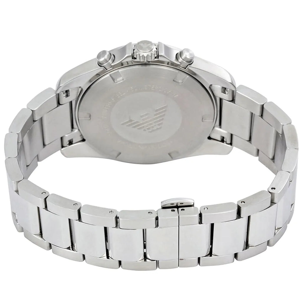 Emporio Armani Tazio Large Chronograph Silver Men's Watch - AR6091