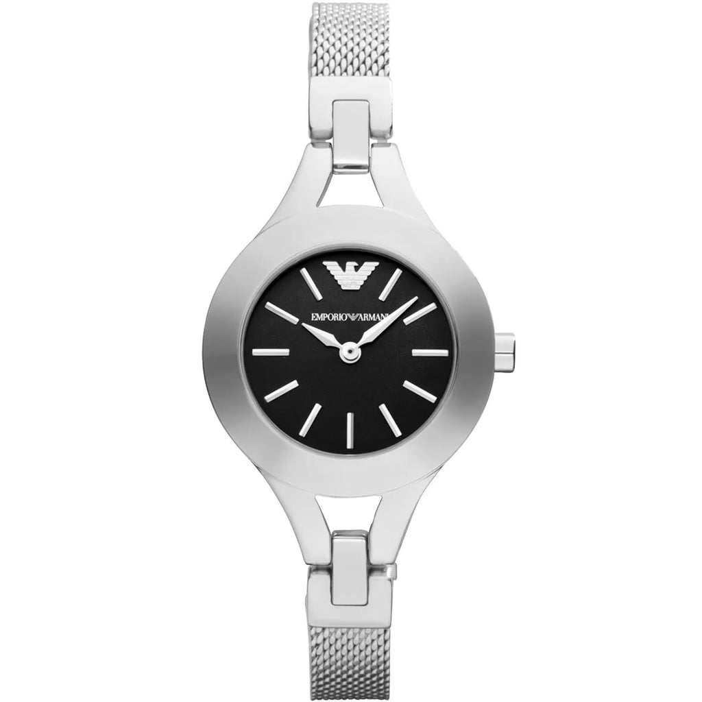 Emporio Armani Chiara Mesh/Milanese Bracelet Silver Women's Watch - AR7328