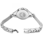 Emporio Armani Chiara Silver Mesh Bracelet Dark MOP Dial Women's Watch - AR7328