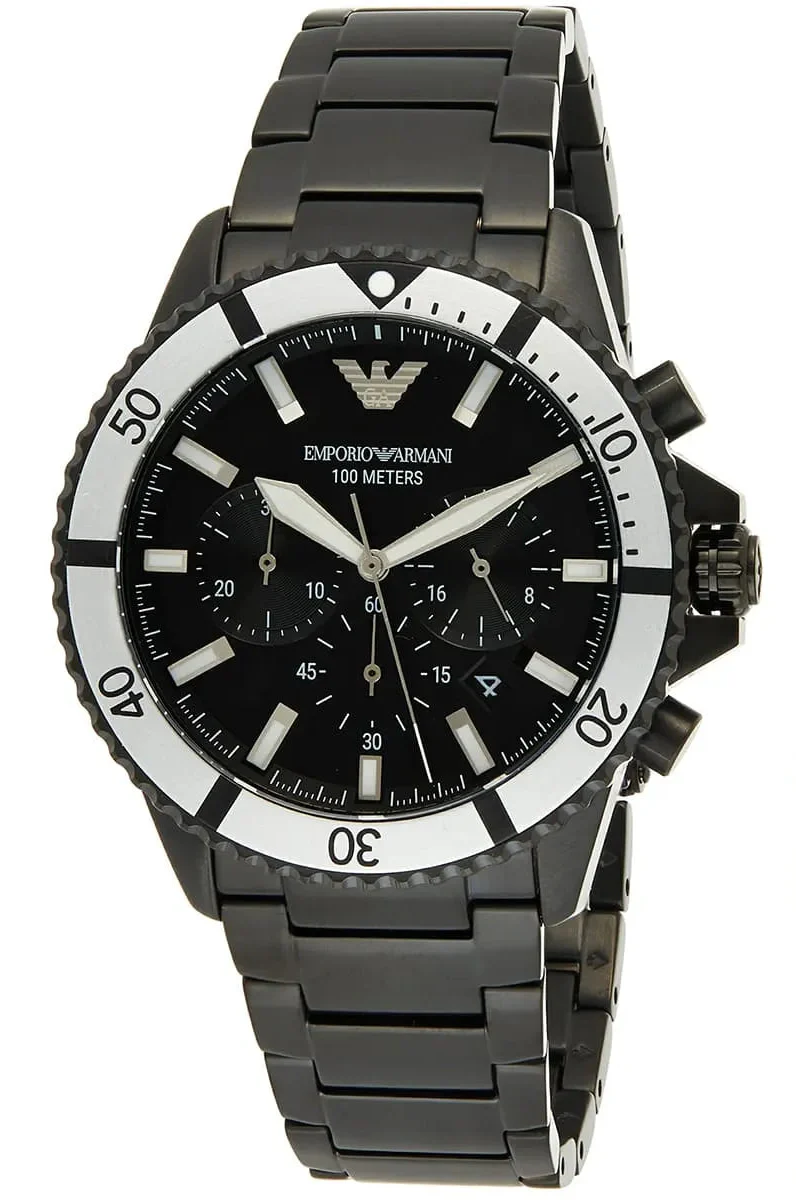 Emporio Armani Diver Chronograph Herenhorloge Zwart - AR80050 Secundaire afbeelding