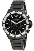 Emporio Armani Diver Chronograph Black Men's Watch - AR80050