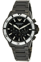 Emporio Armani Diver Chronograph Black Men's Watch - AR80050