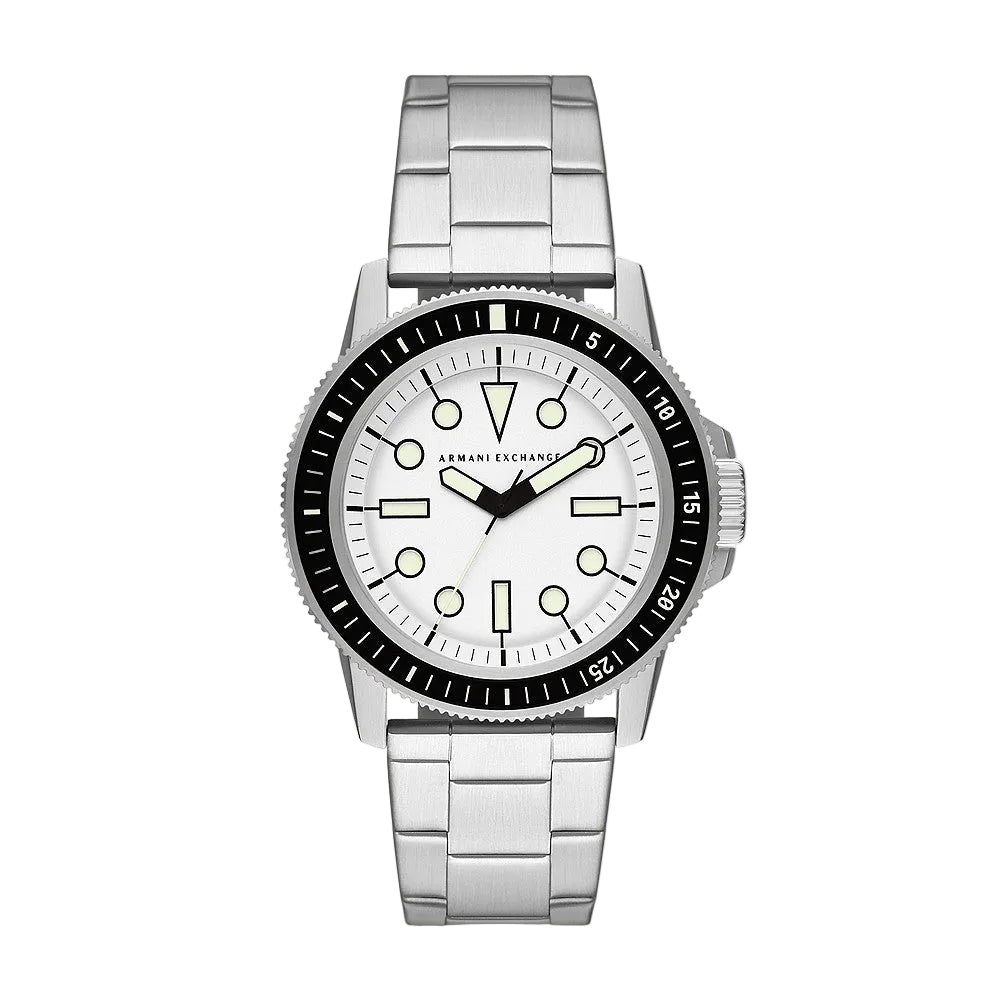 Armani Exchange Leonardo Silver Men's Watch - AX1853 Hoofdafbeelding