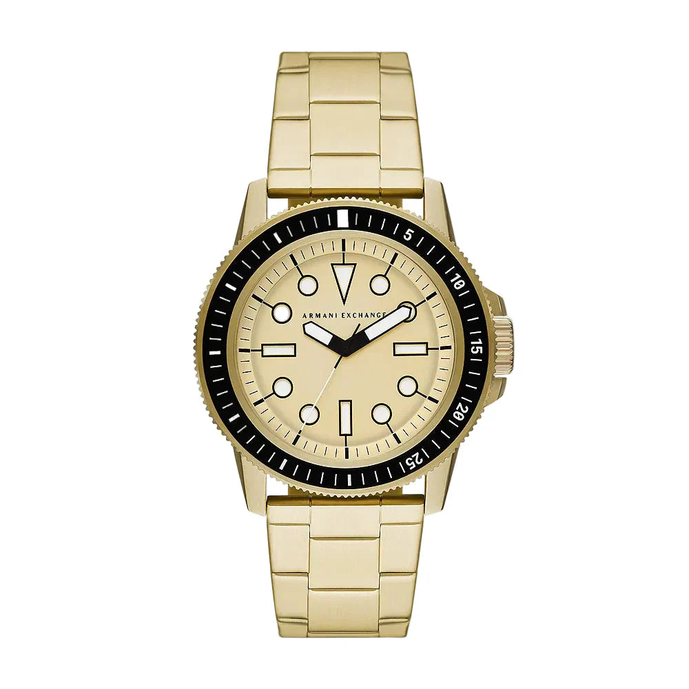 Armani Exchange Leonardo Gold-Toned Analog Men's Watch - AX1854 Main image