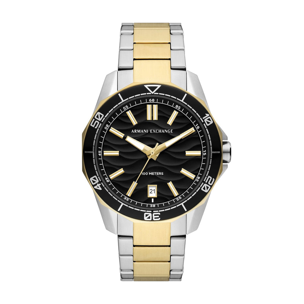Armani Exchange Spencer Three-Hand Date Two-Tone Men's Watch - AX1956