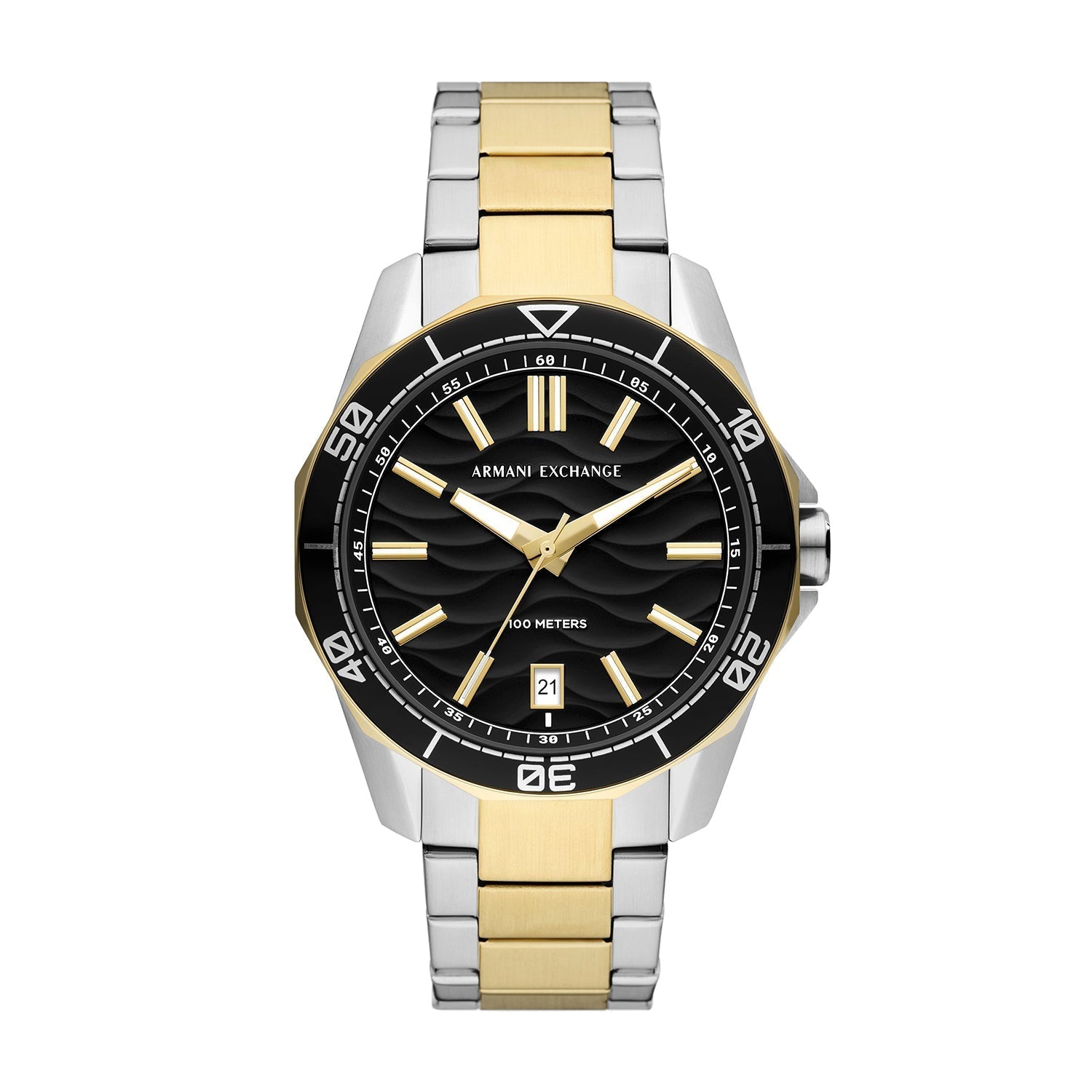 Armani Exchange Spencer Three-Hand Date Two-Tone Men's Watch - AX1956 Hoofdafbeelding