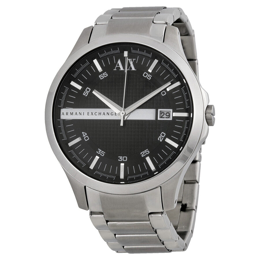 Armani Exchange Hampton Date Black Dial Silver Watch - AX2103 Main image