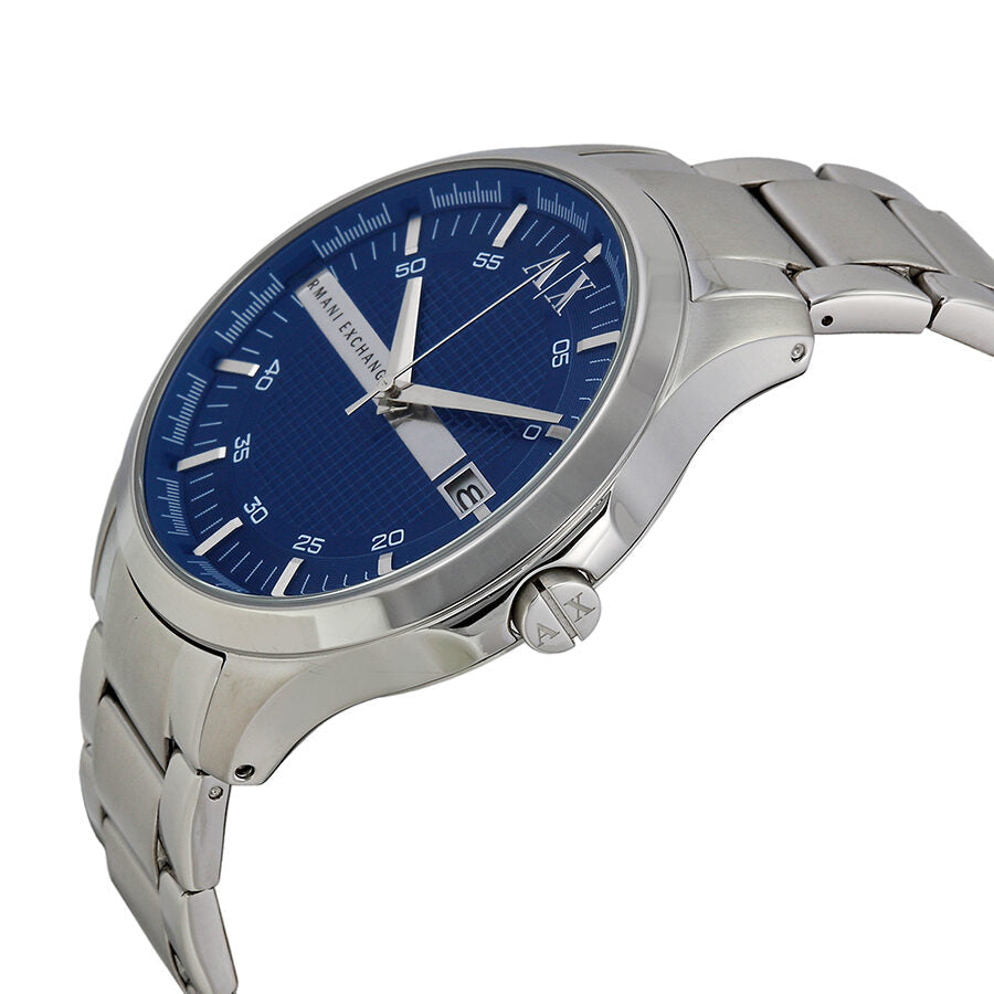Armani Exchange Blue Textured Dial Silver Men's Watch - AX2132 Secondary image