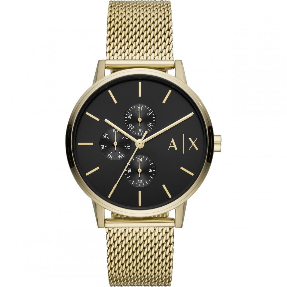 Armani Exchange Cayde Gold Mesh Calendar Watch - AX2715 Hoofdafbeelding