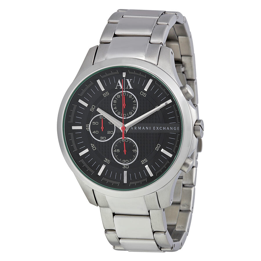 Armani Exchange Hampton Chronograph Black Dial Silver Watch - AX2163 Main image