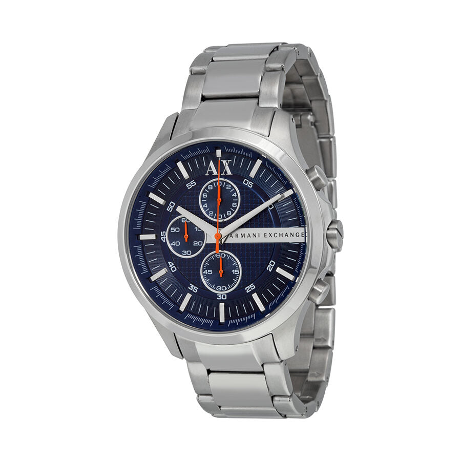 Armani Exchange Hampton Chronograph Blue Dial Silver Watch - AX2155 Main image
