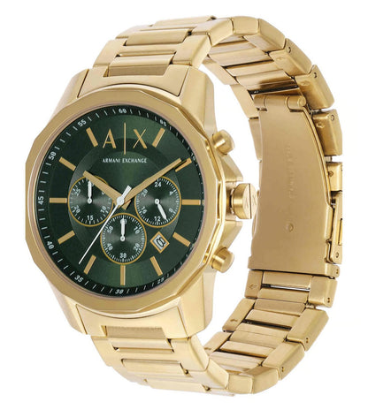 Armani Exchange Banks Chronograph Gold-Tone Green Dial Watch - AX1746 Secundaire afbeelding