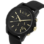 Armani Exchange Outer Banks Chronograph All Black Dial Watch - AX7105