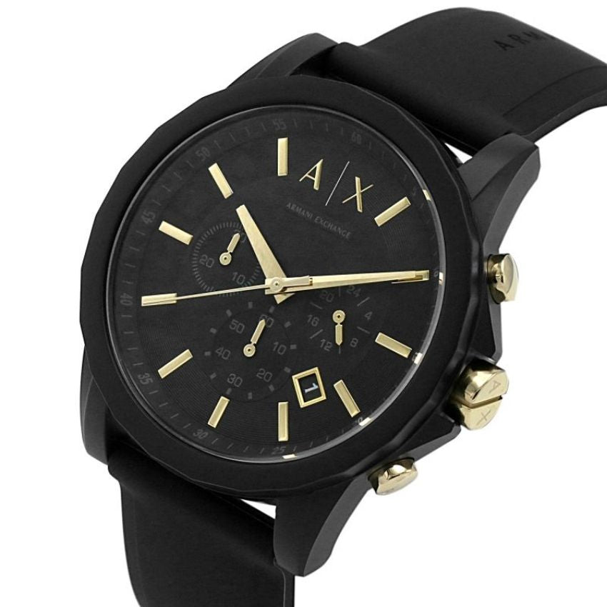Armani Exchange Outer Banks Chronograph All Black Dial Watch - AX7105 Secundaire afbeelding