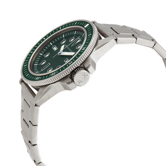 Armani Exchange Leonardo horloge met groene wijzerplaat en zilveren accenten - AX1860 Secundaire afbeelding