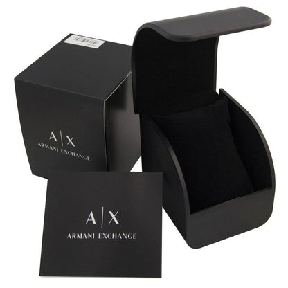 Armani Exchange watch box and presentation packaging