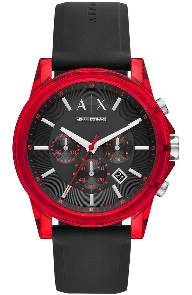 Armani Exchange Outerbanks Red & Black Multifunction Watch - AX1338 Main image