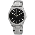 Armani Exchange Three-Hand Black Dial Silver Watch - AX2320