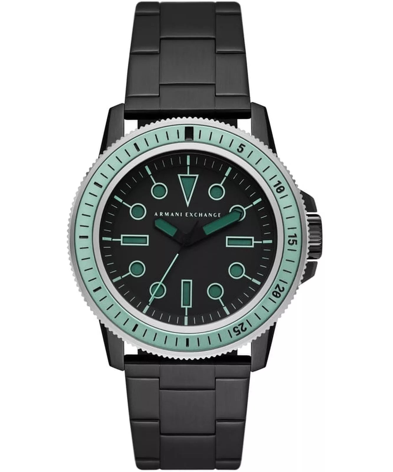 Armani Exchange Leonardo Black & Teal Watch - AX1858 Hoofdafbeelding
