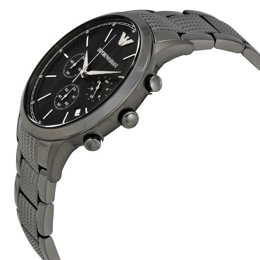Emporio Armani Renato Chronograph Gunmetal Ion-Plated Men's Watch - AR2505 Secundaire afbeelding