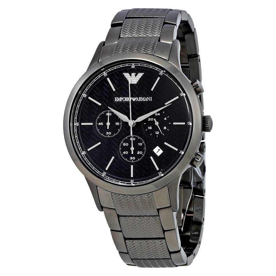 Emporio Armani Renato Chronograaf Herenhorloge met Gunmetal Ion-Plated afwerking - AR2505 Hoofdafbeelding