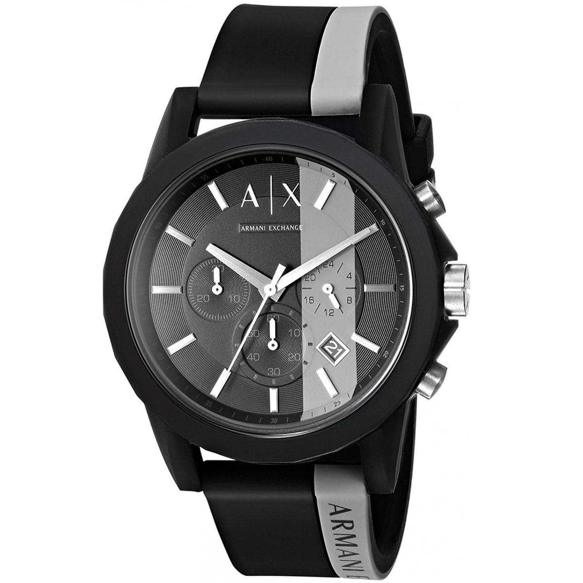 Armani Exchange Outer Banks Chronograph Black Grey Watch - AX1331 Secundaire afbeelding