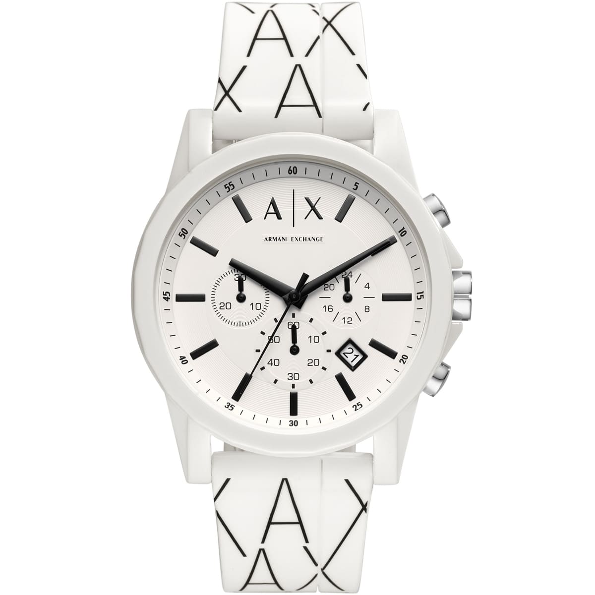 Armani Exchange Outer Banks Chronograph All White Watch - AX1340 Hoofdafbeelding