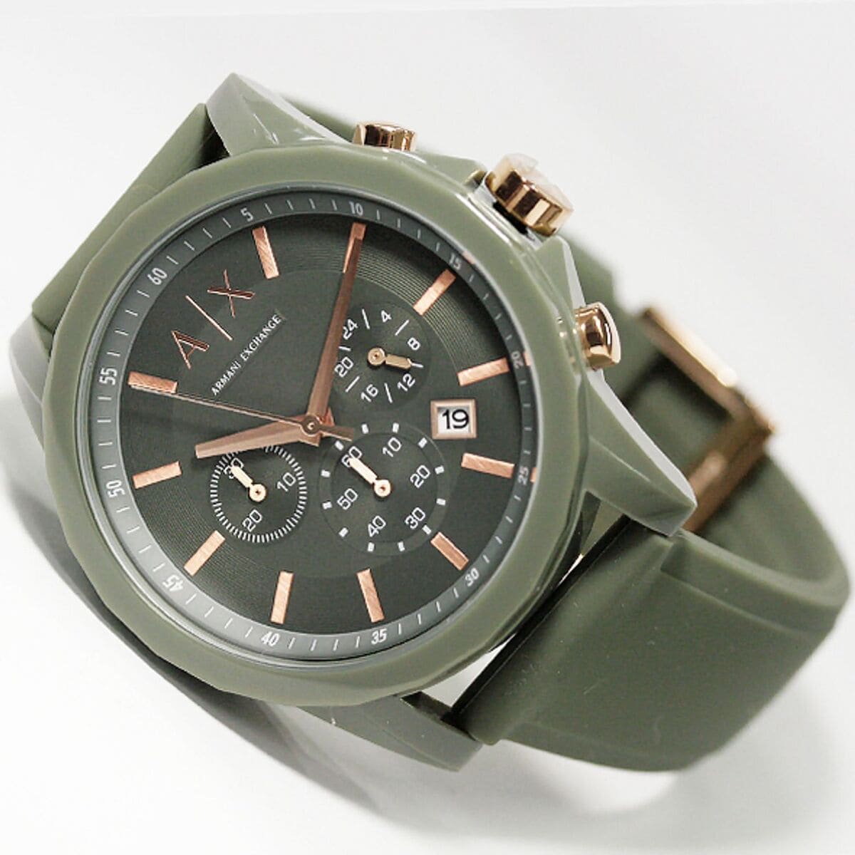 Armani Exchange Outer Banks Chronograph Light Green Watch - AX1341 Secundaire afbeelding