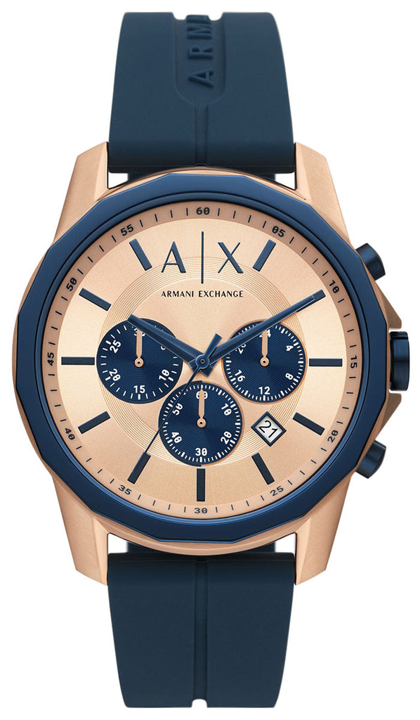 Armani Exchange Hampton Chronograph Silicone Men's Watch - AX1730 Hoofdafbeelding