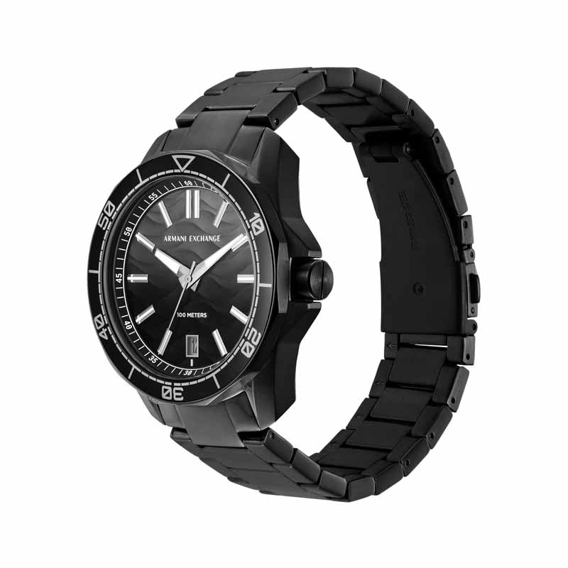 Armani Exchange Three-Hand Date Black Men's Watch - AX1952 Secundaire afbeelding