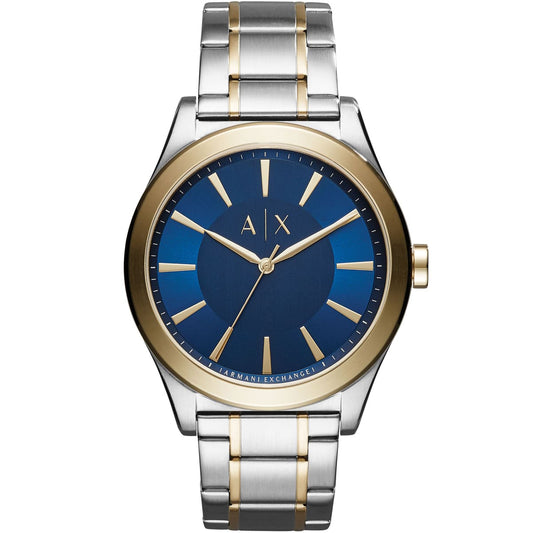 Armani Exchange Nico 44mm Blue Dial Two-Tone Men's Watch AX2332